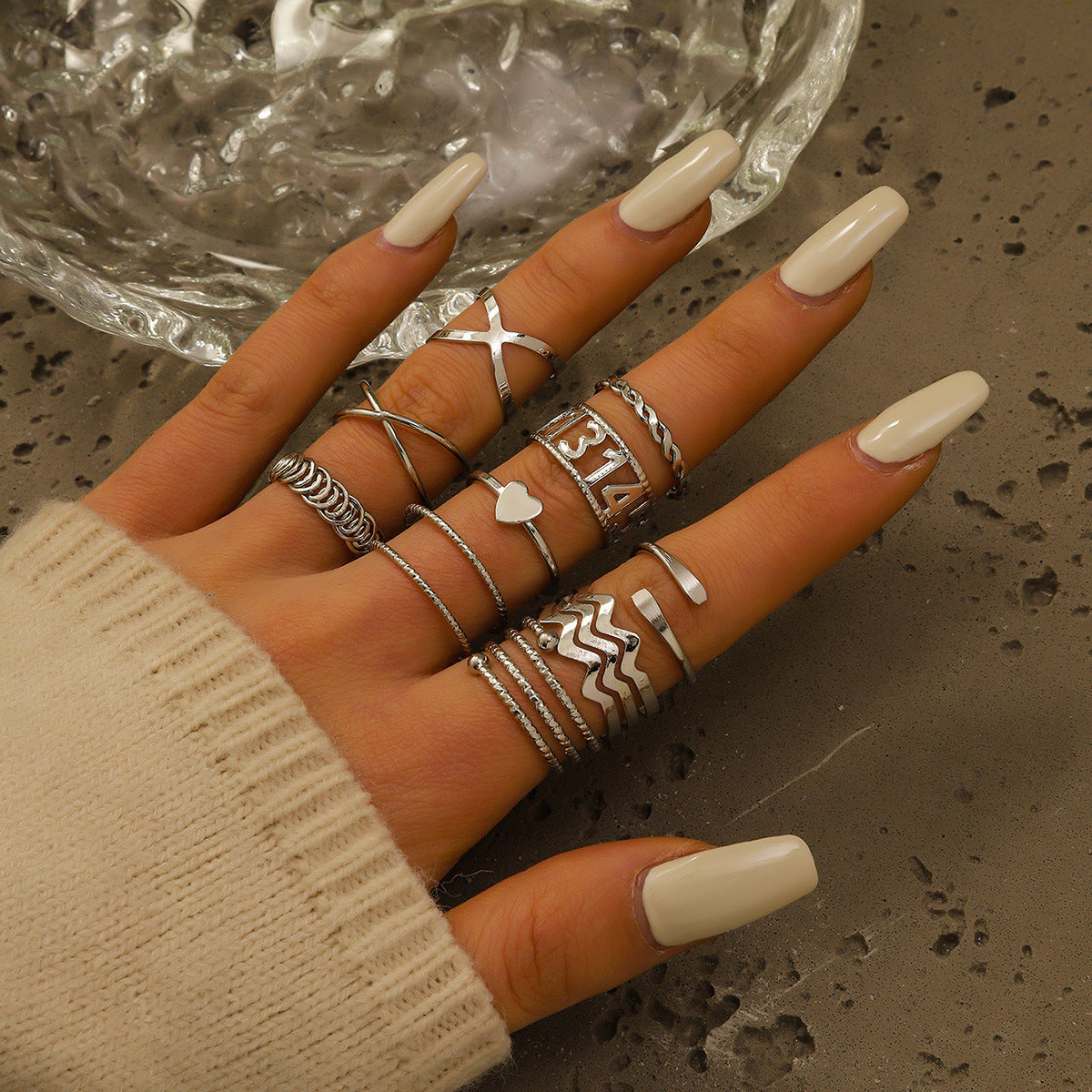Women's Butterfly Open More Than Knuckle Sets Of Ring