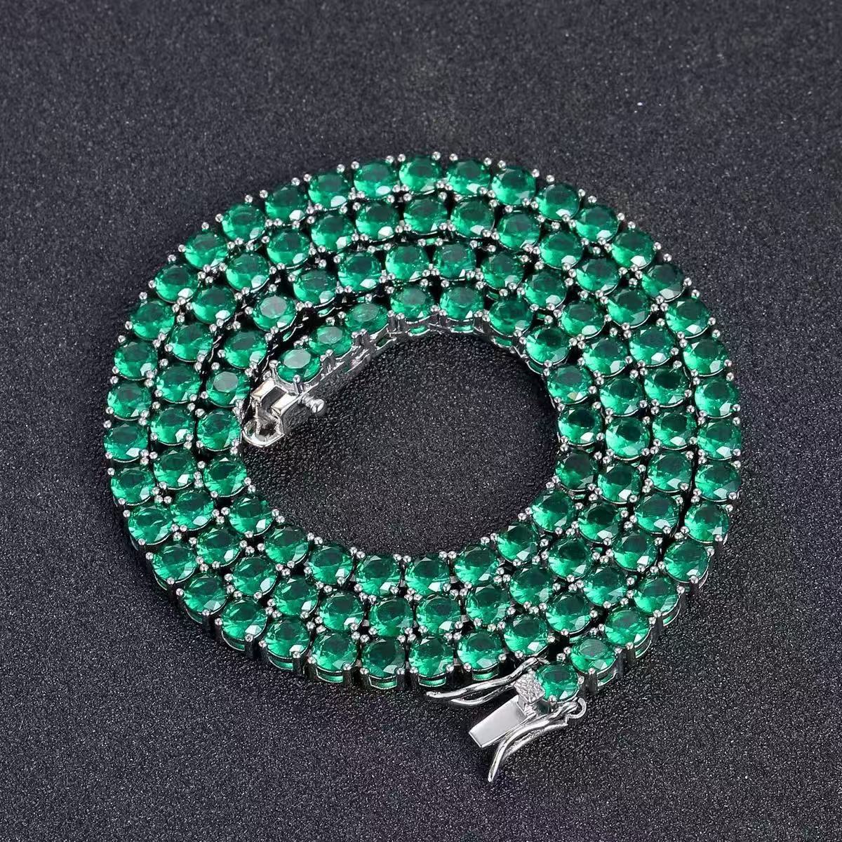 Zirconium Tennis Copper Inlaid Single Row Zircon Bracelet