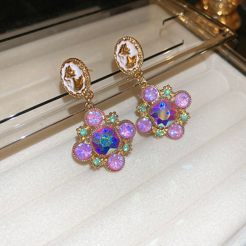 Women's Geometric Flowers Ear Light Luxury Minority Fashion Necklaces