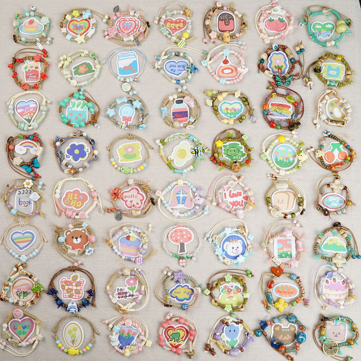 Ceramic Safe Carrying Strap Mixed Stall Small Bracelets