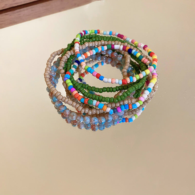 Bohemian Style Stack Beads High-grade Dopamine Bracelets