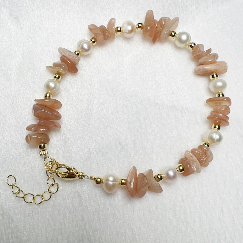 Freshwater Pearl With Crystal Gravel Live Broadcast Amethyst Bracelets