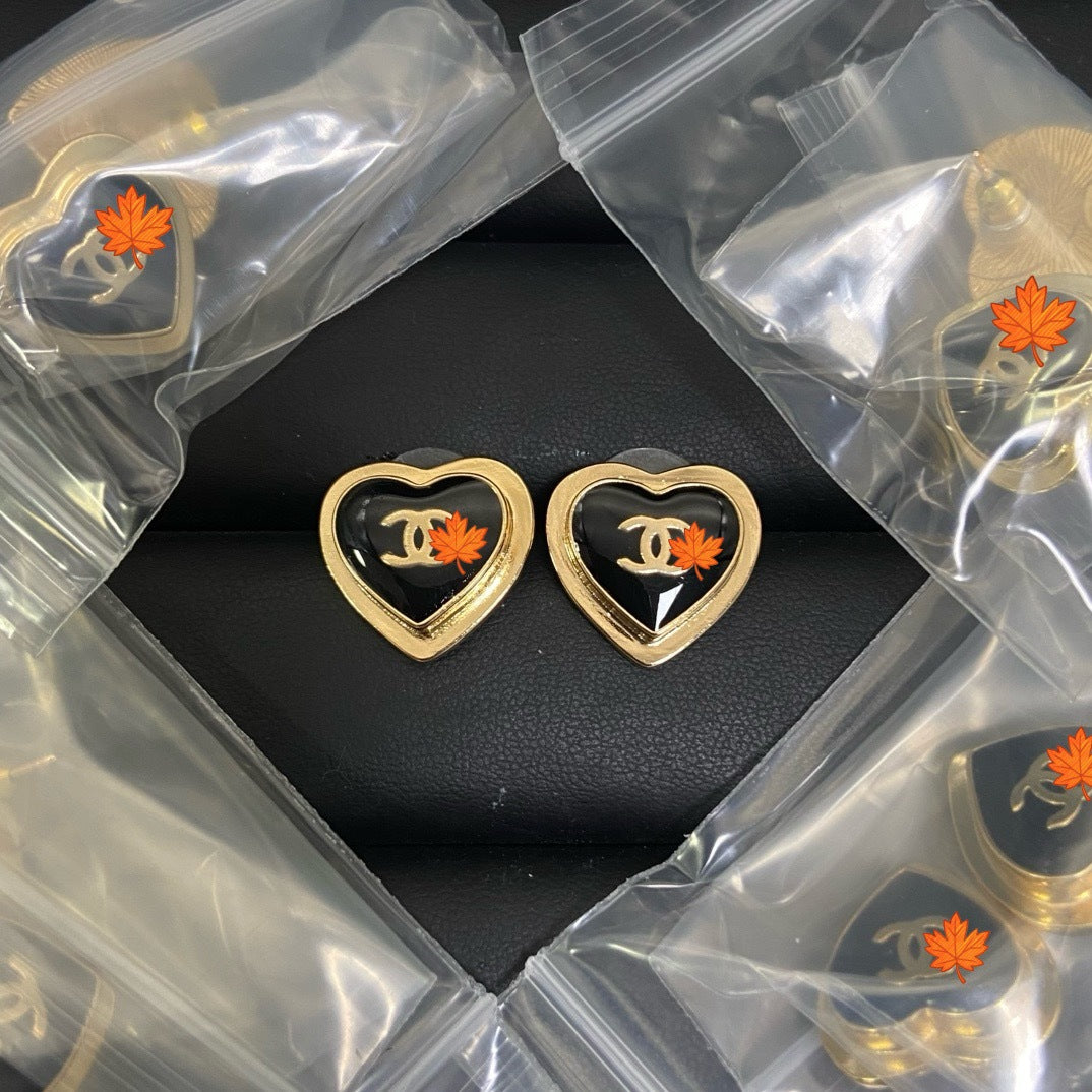 Women's Double Diamond High Version Retro Heart-shaped Bow Sier Earrings