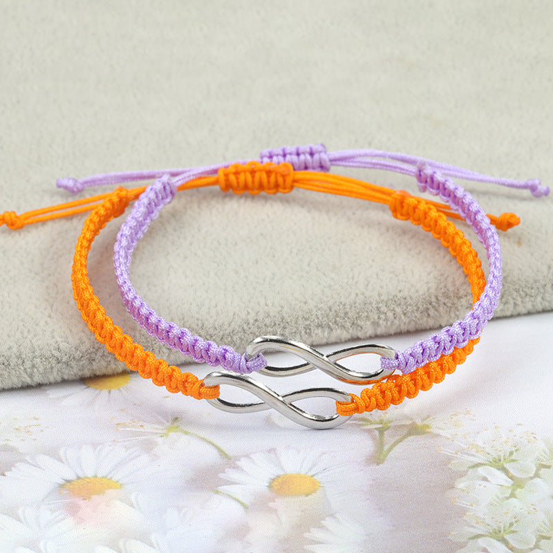 Lucky Carrying Strap Hand Weaving Couple Bracelets