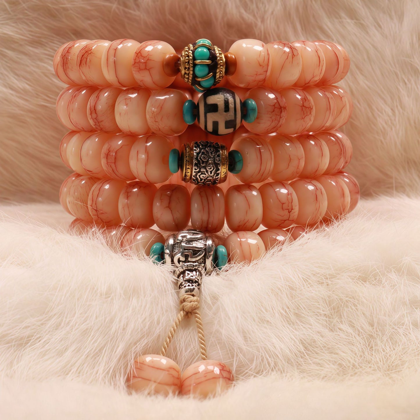 Camel Bone Tibetan Style Barrel Shaped Bead Ox High Oil Bracelets