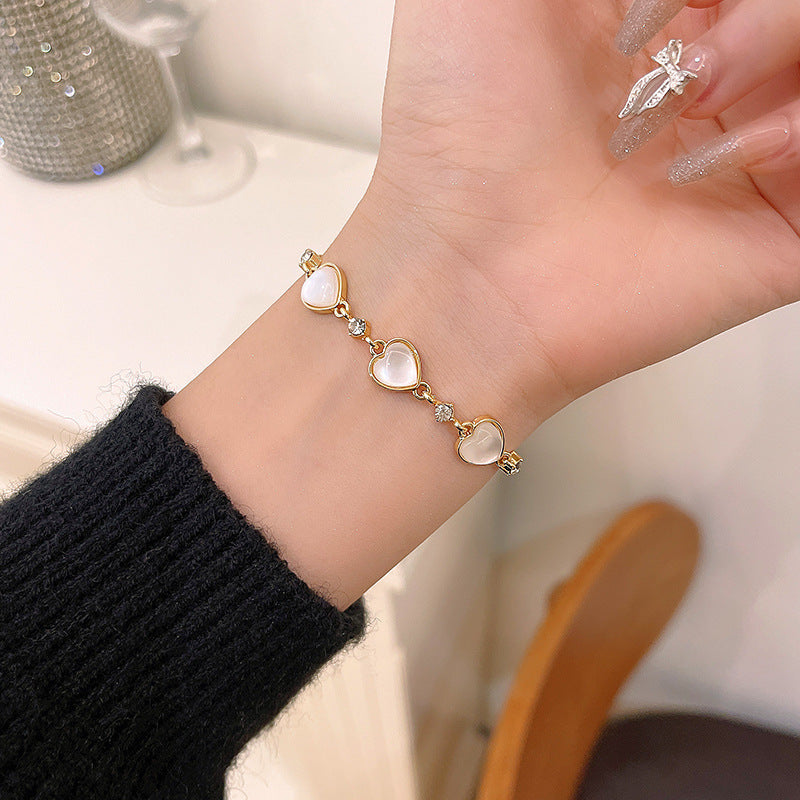 Women's Korean Style Light Luxury Fresh Cat Eye Bracelet