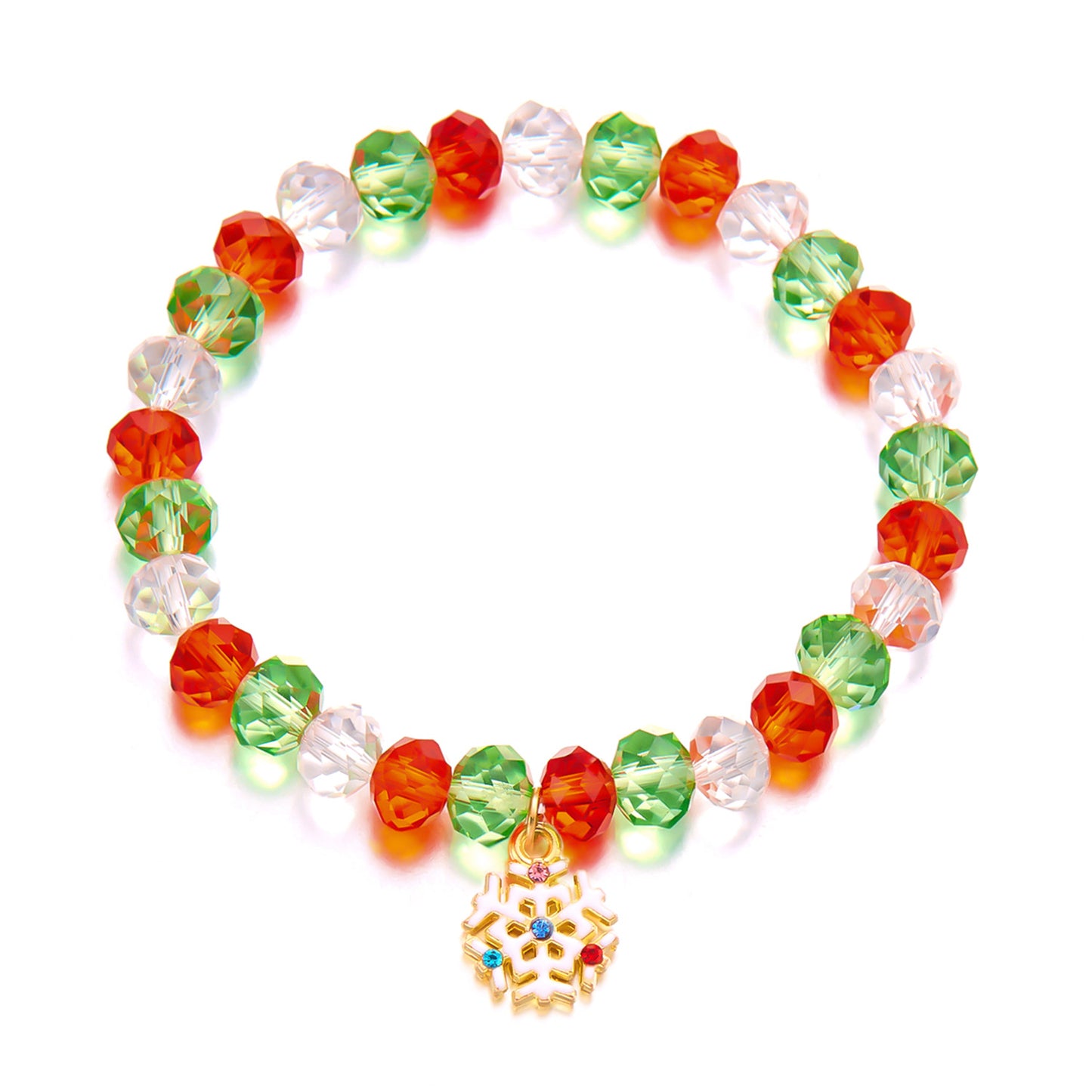 Creative Christmas Design Beaded Ornament Suit Bracelets