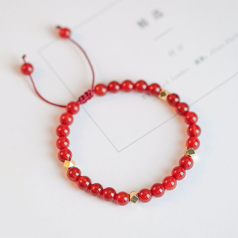 Agate Beads Female Hand-woven Design Gift Bracelets