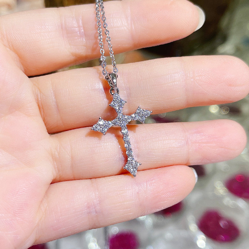 Women's & Men's Diamond Cross Inlaid High Quality Zircon Rap Hip Hop Pendants