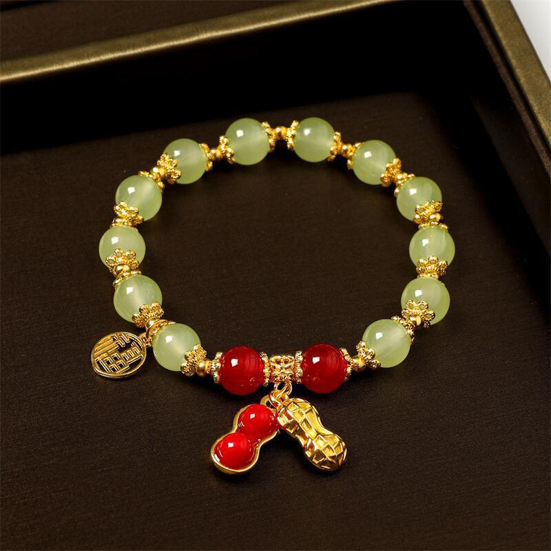 Thing Happened Peanut Female Imitation Jade Rabbit Bracelets