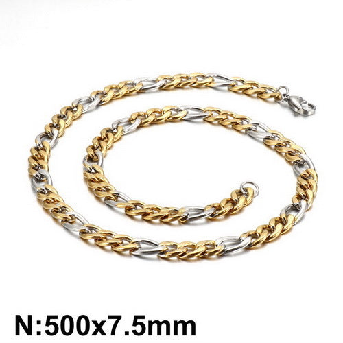 Women's & Men's Simple Fashion Popular Titanium Steel Mother Necklace