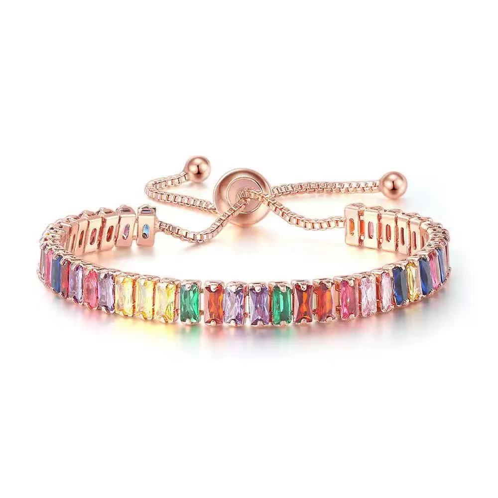 Women's & Men's Hip Hop Diamond Black Zircon Tennis Bracelets