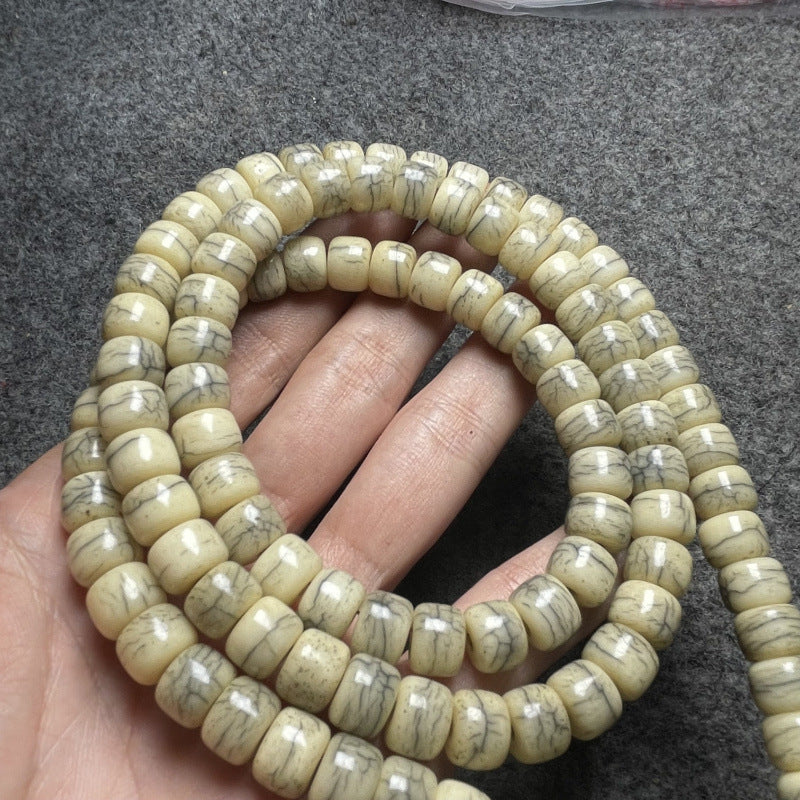Fried Ox Bone Beads Barrel Shaped Bead Distressed Bracelets