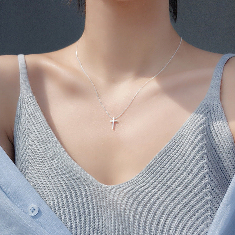 Women's Mori Style Blue Mermaid Tears Fish Cat Clavicle Chain Light Necklace