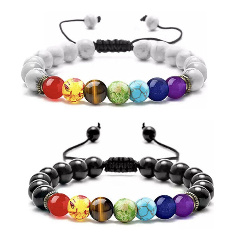 Jewelry Colorful Volcanic Rock Turquoise Tiger Eye Bracelets