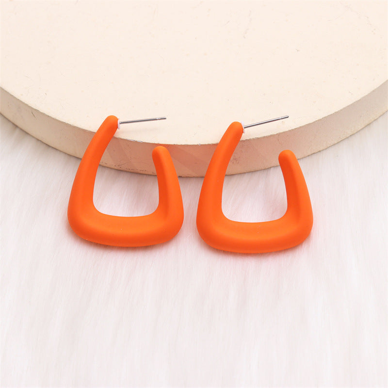 Women's U-shaped Personalized Acrylic Ear Simple Design Earrings