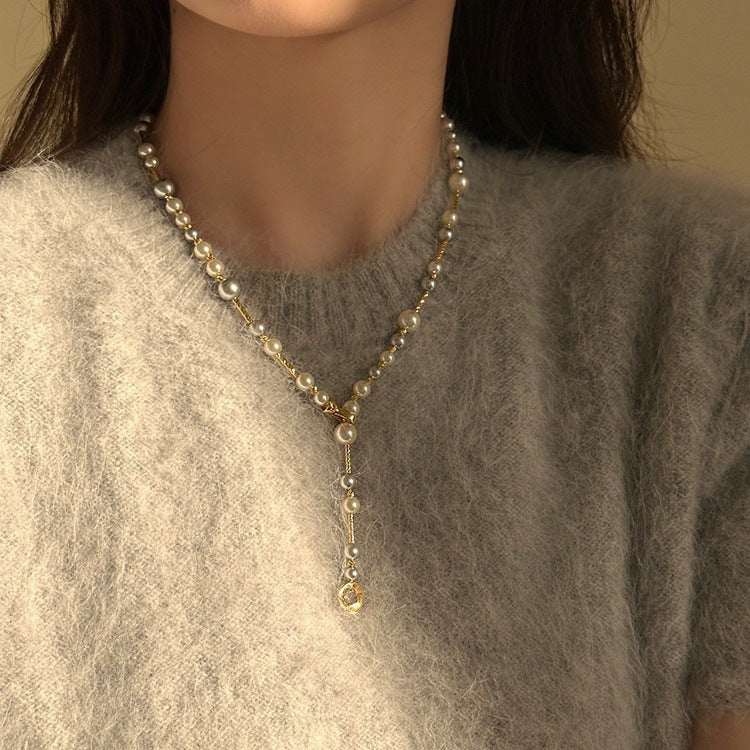 Women's With Broken Sier Exquisite Small Beads For Necklace