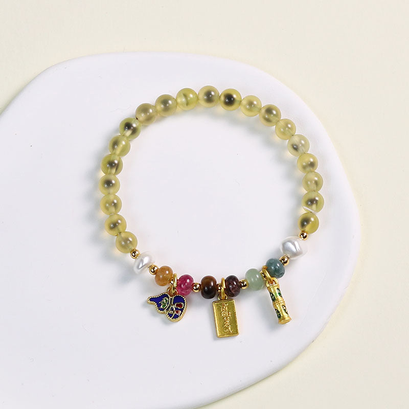 Women's Agate High-grade Natural Fragrant Gray Glaze Scenic Spot Live Bracelets
