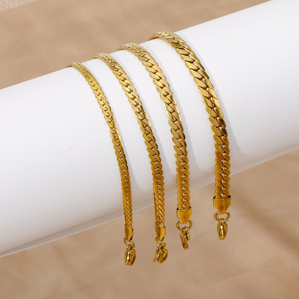 Steel Niche Encryption Glossy Light Luxury Unisex Fashion Bracelets