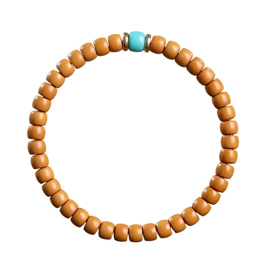 Cut Barrel Beads Vegetable Seed Agate Bracelets
