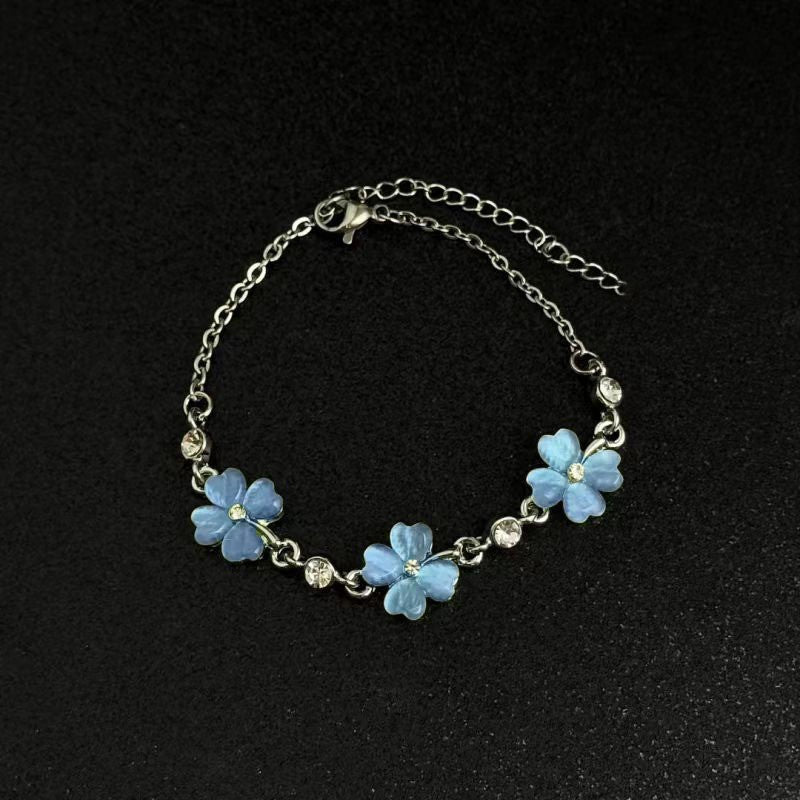Beautiful Light Luxury High-grade Full Diamond Flash Trendy Temperamental Minority Bracelets