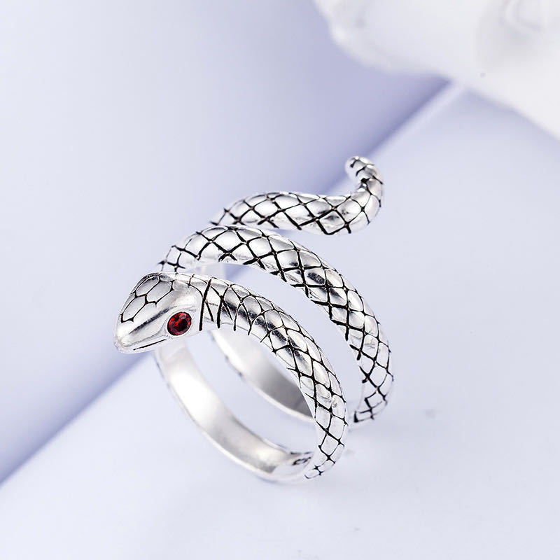 Women's & Men's Punk Heavy Wide Face Abstract Art Open Distressed Street Tide Ring