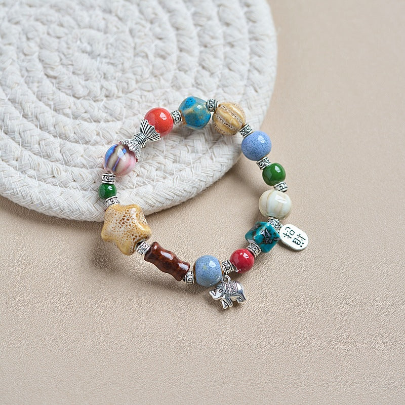 Style Gift Hand-woven Bunch Of Porcelain Set Bracelets