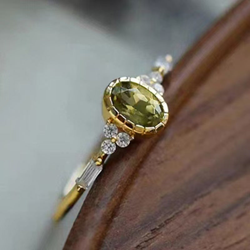 Women's Wizard Of Oz Peridot Engagement Rings