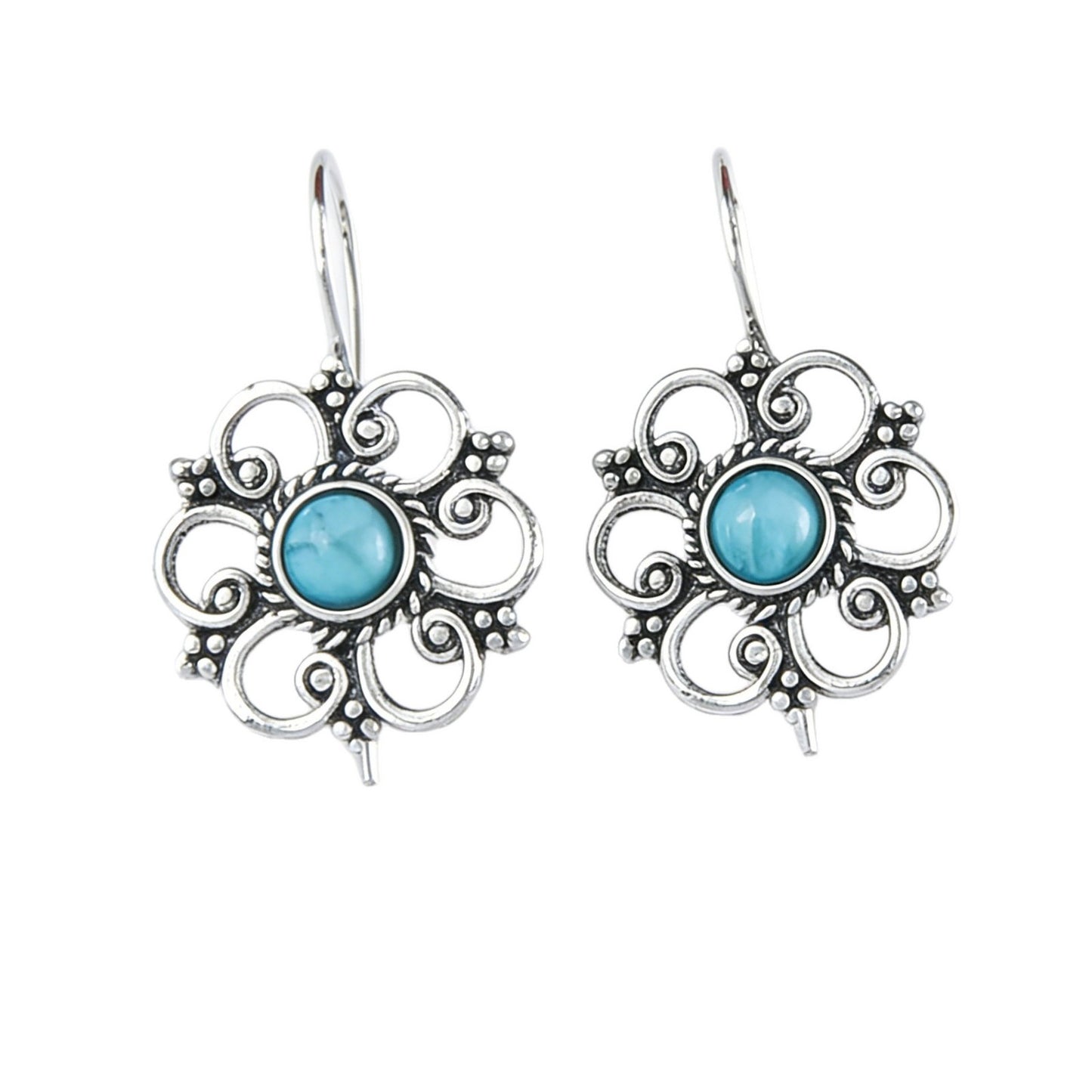 Women's Multiple Options Bohemian Ethnic Turquoise Eardrops Combination Earrings