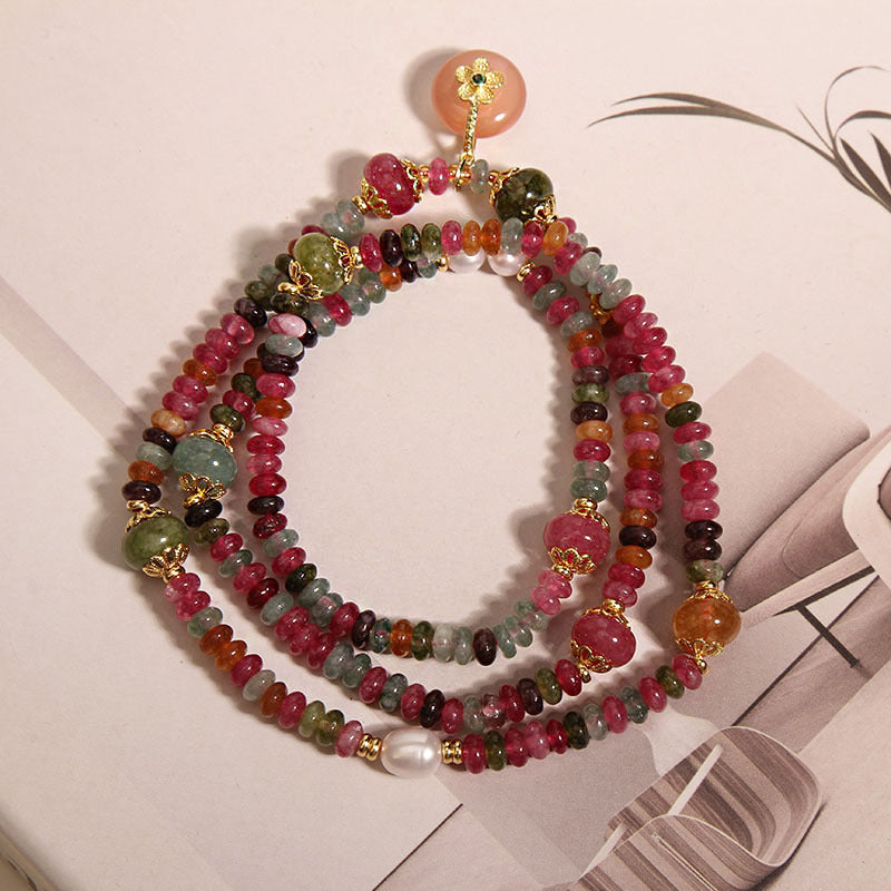 Women's Tourmaline Abacus Beads Light Luxury Minority Bracelet
