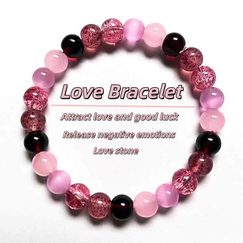 Glamorous Slouchy Attractive Natural Stone Crystal Bracelets