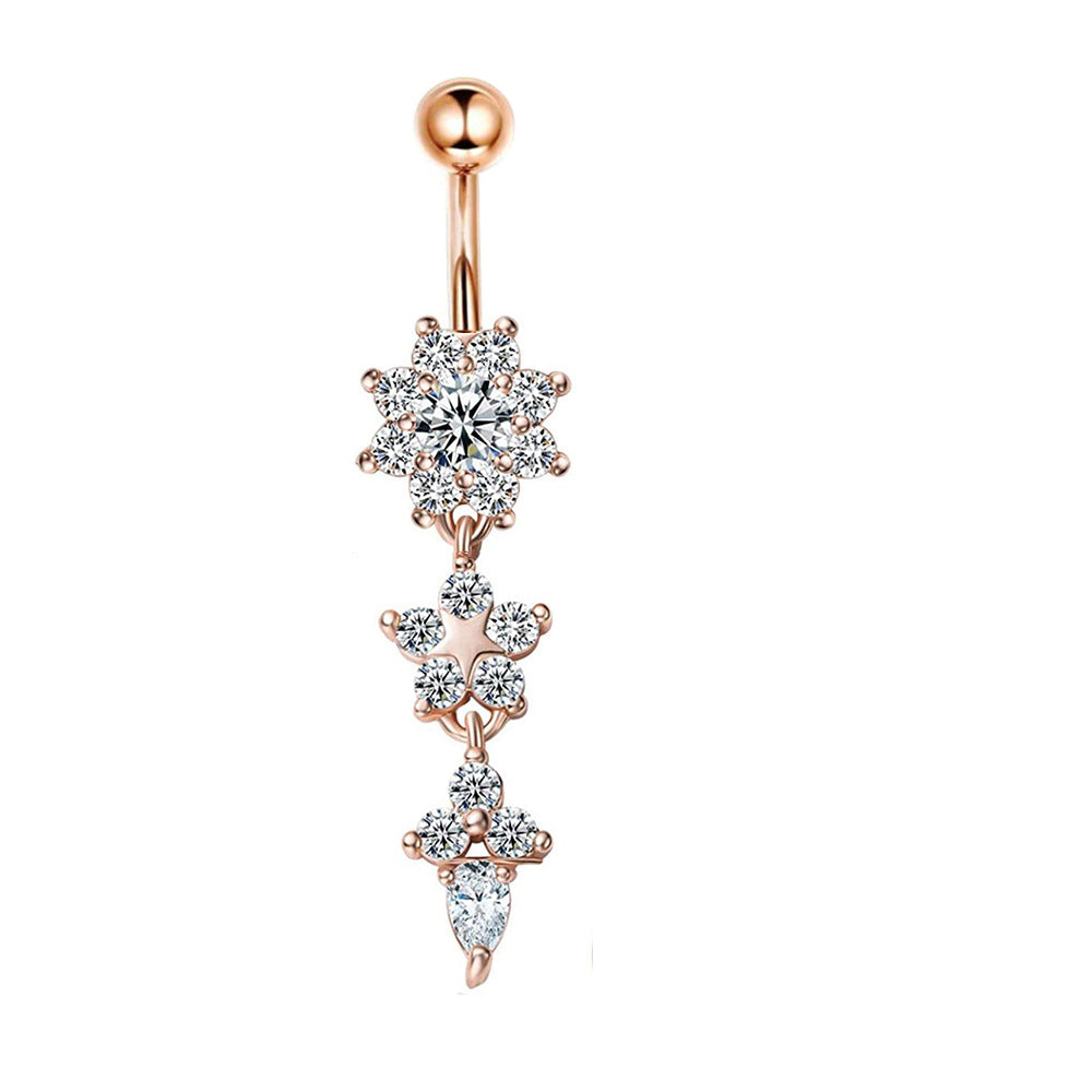 Mix Match Zircon Navel Suit Human Body Rings
