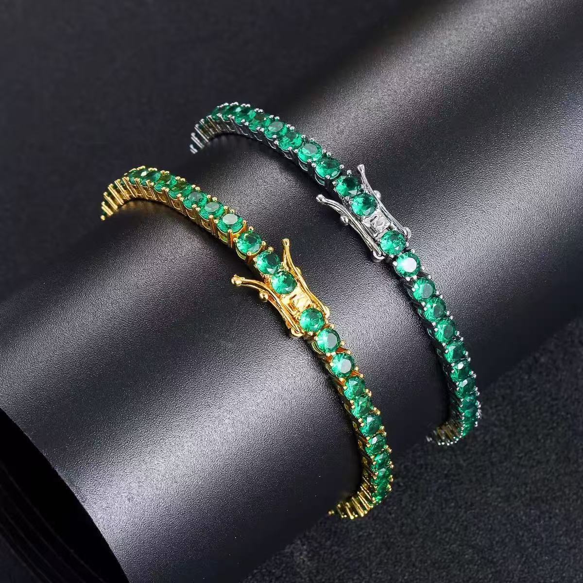 Zirconium Tennis Copper Inlaid Single Row Zircon Bracelet