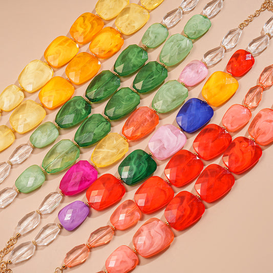 Women's Irregular Beaded Personalized Minority Seaside Vacation Necklaces