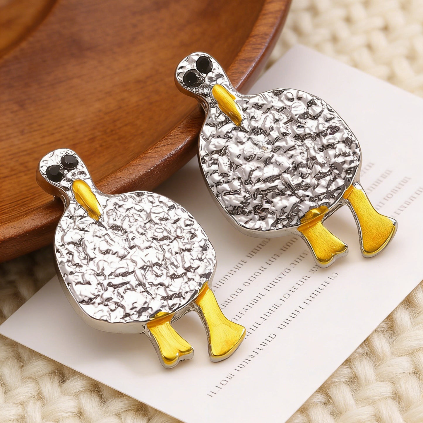 Personalized Creative Cartoon Bird Fashion Simple Stud Earrings