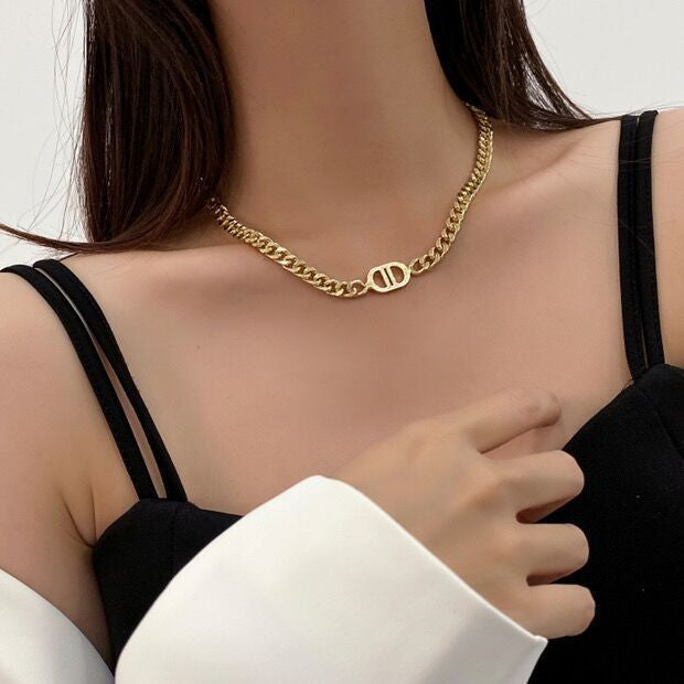 Women's Exaggerated Metal Thick Chain For Retro Necklaces