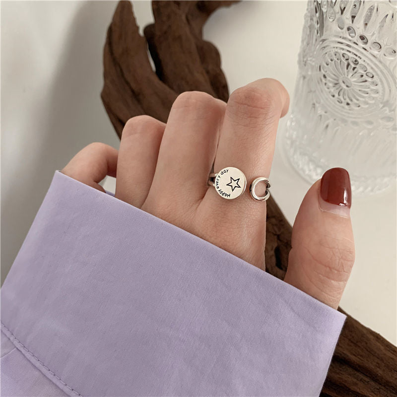 Women's Personality Retro Aloofness Style Niche Gem Rings