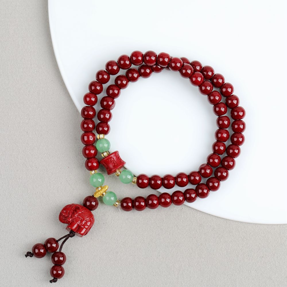 Women's & Men's Summer Cool Glass Rosary Fashion Double Circle Imitation Bracelet