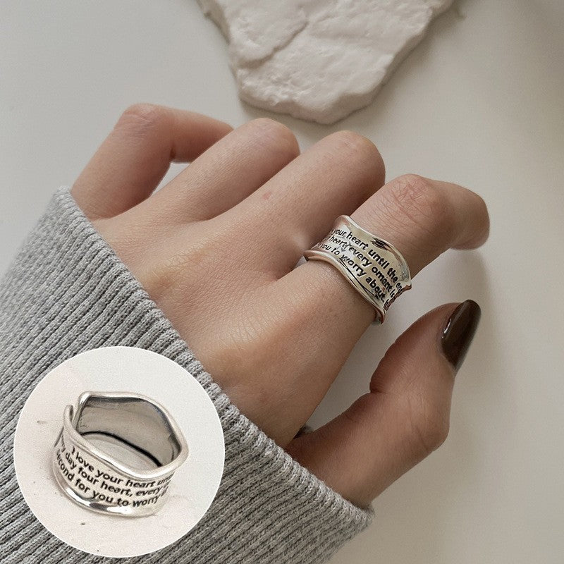 Korean Iti Pony Female Irregular Fashion Graceful Rings
