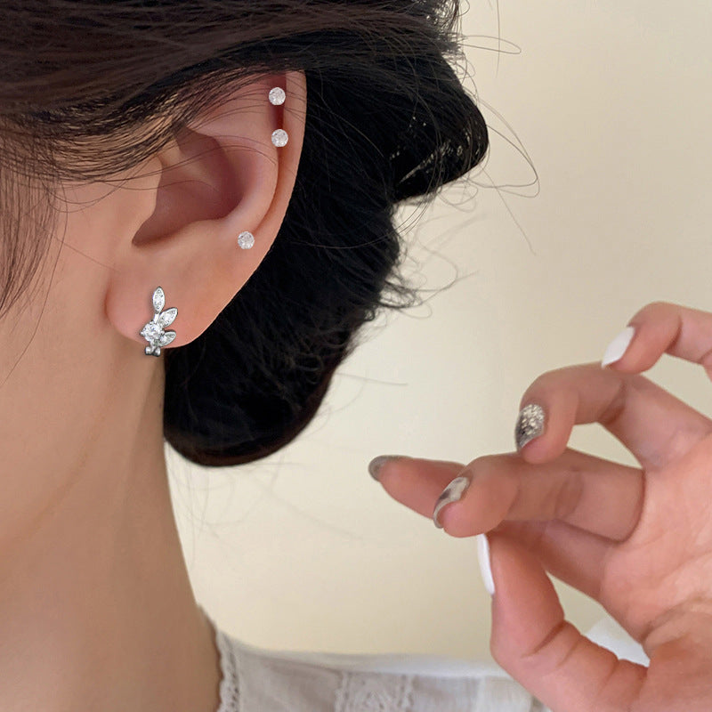 Clip French Sweet Beauty Exquisite Light Luxury Fresh Literature Ear Buckle