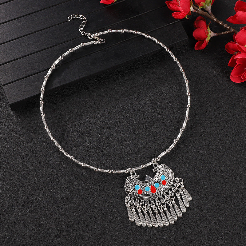 Sier Tassel Chinese Niche Exotic Female Necklaces