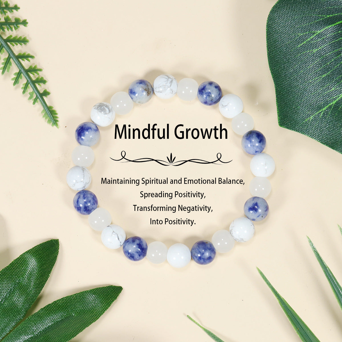 Tigereye Natural Stone Beaded Crystal Unisex Bracelet