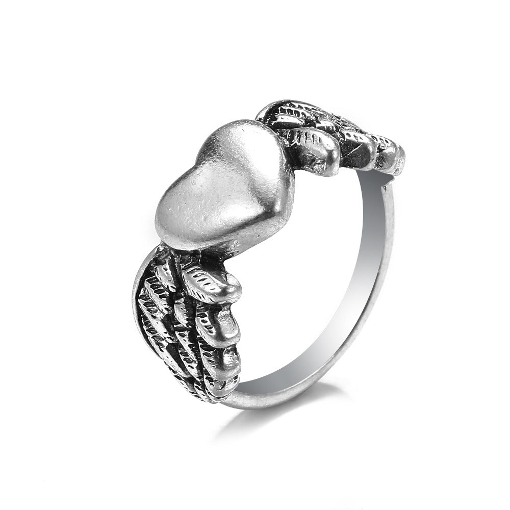 Knuckle Female Personality Rose Skull Spider Rings