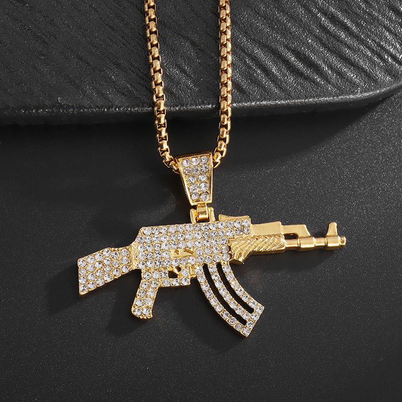 Punk Star Bone Saturn Halo Hipster With Personality Necklace