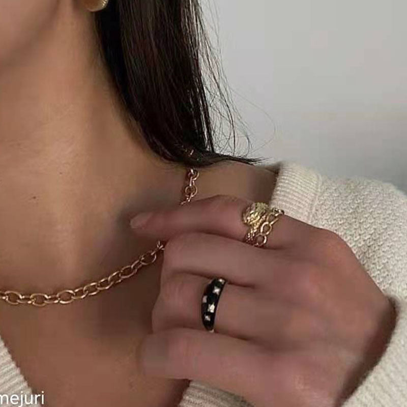 Golden Chain Female Designer Design Cold Style Titanium Steel Tide Bracelet