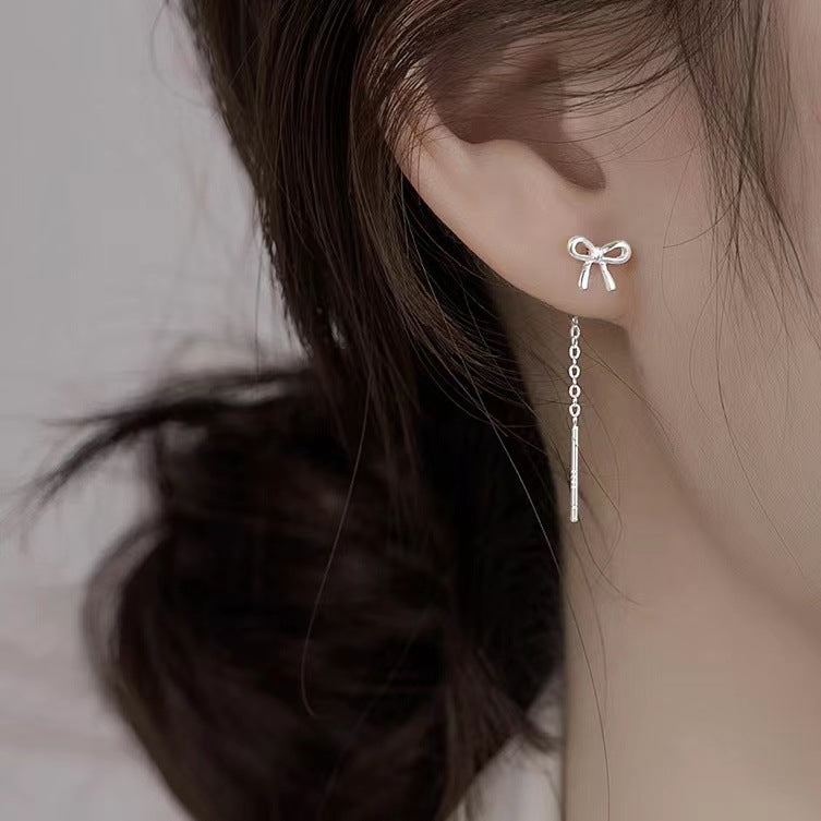 Women's Clover Lines Fashionable High-grade Tassel Simple Ear Line