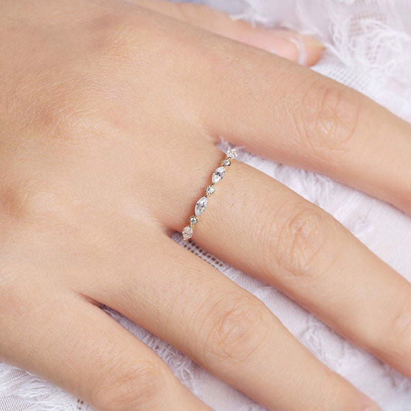 Women's Stackable For Design Trendy Cold Entry Lux Fashion Ring