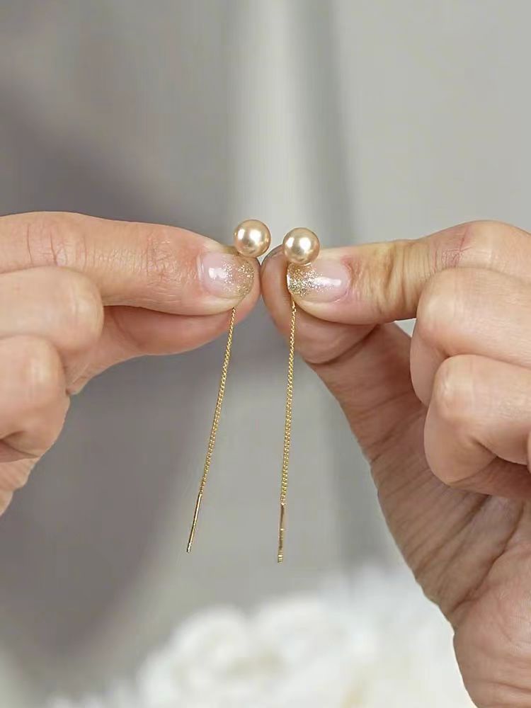 Long Fringed Pearl Elegant High Sense Fashion Minimalism Light Luxury Ear Line