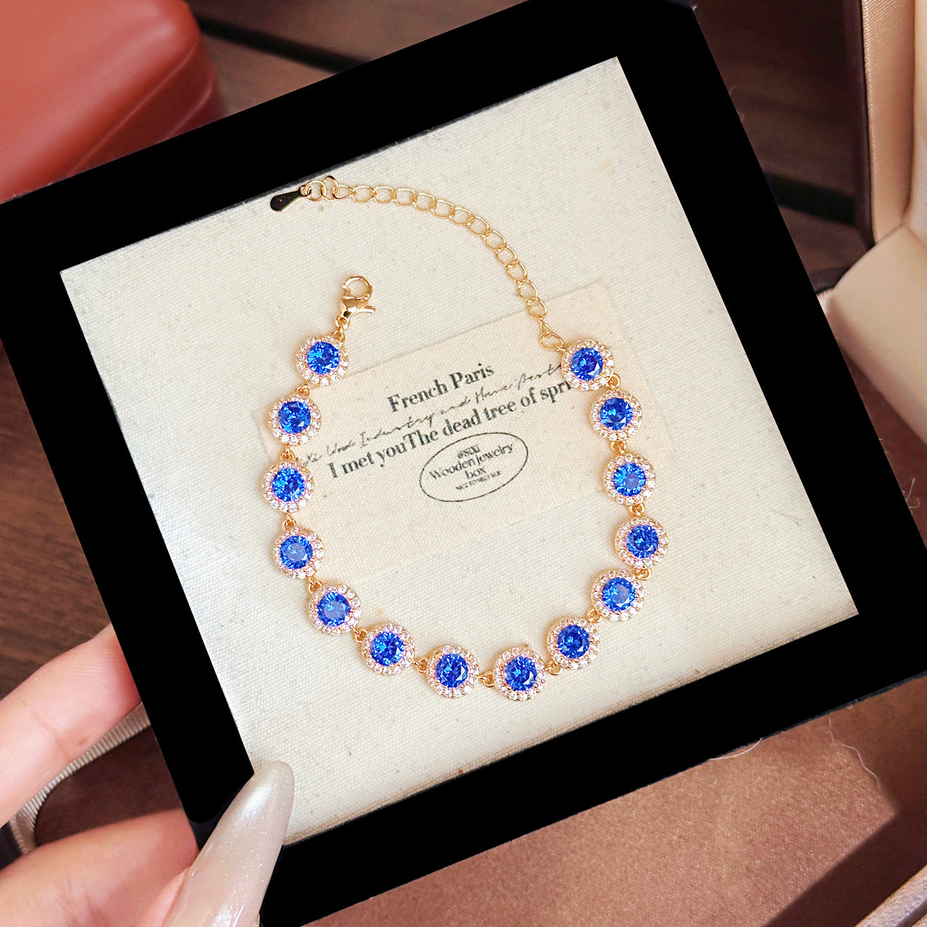 French Colorful Crystals Female Exquisite Refined Grace Bracelets