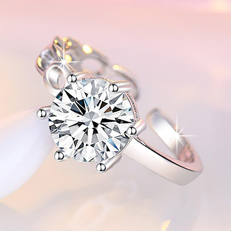 Simple Graceful Karat Diamond Romantic Proposal Rings